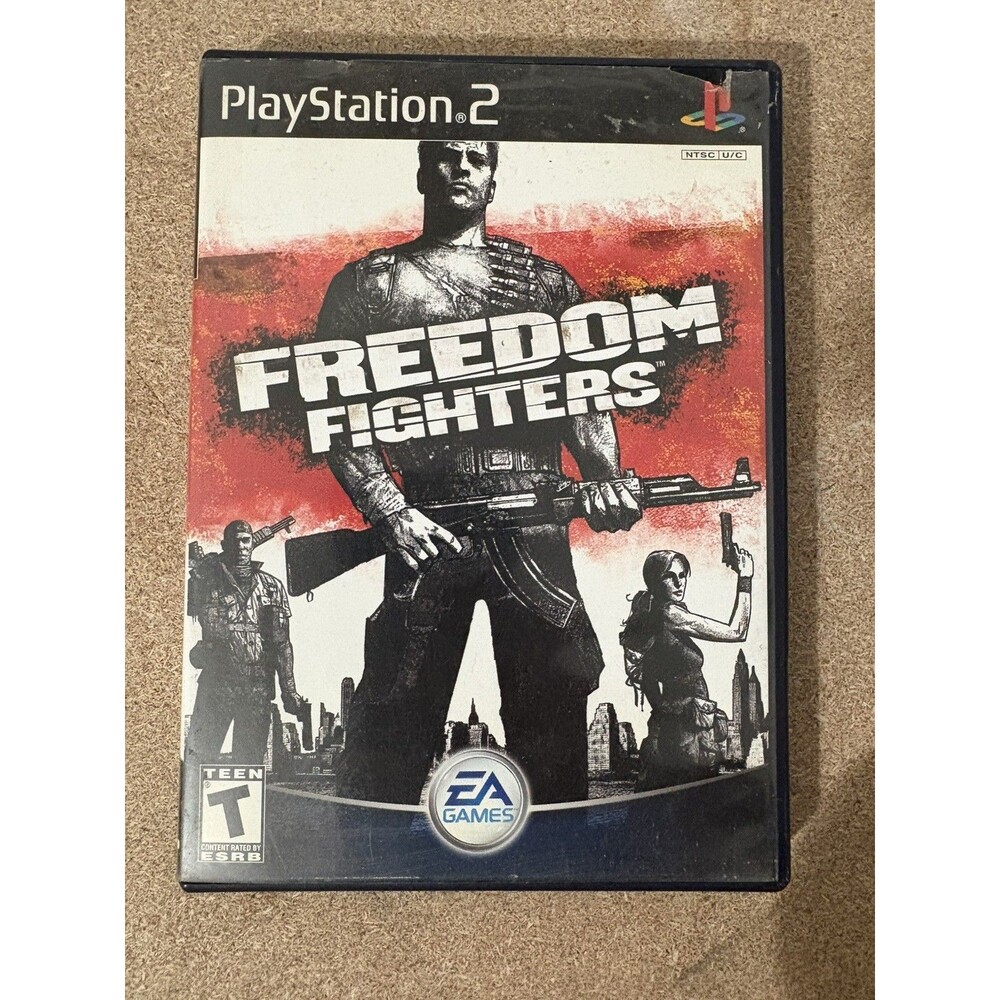 Freedom Fighters PlayStation 2 Disc and Case No Manual Black Label